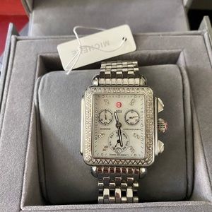 Michele Deco Diamond Mother of Pearl Watch